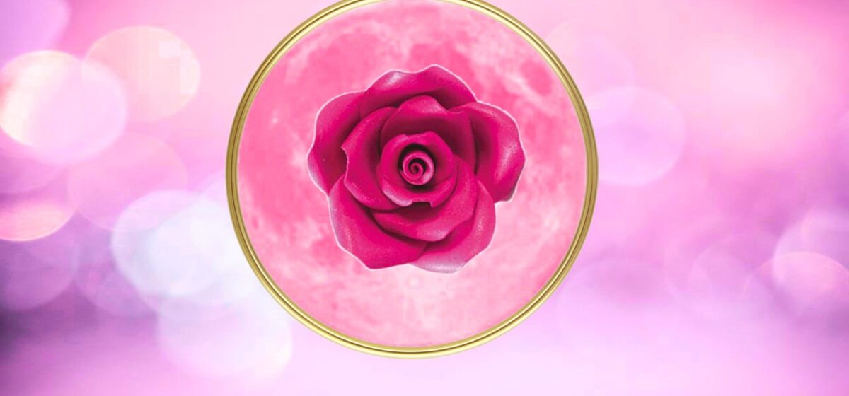 Superluna della Rosa Magenta Oro - Loveisallaround